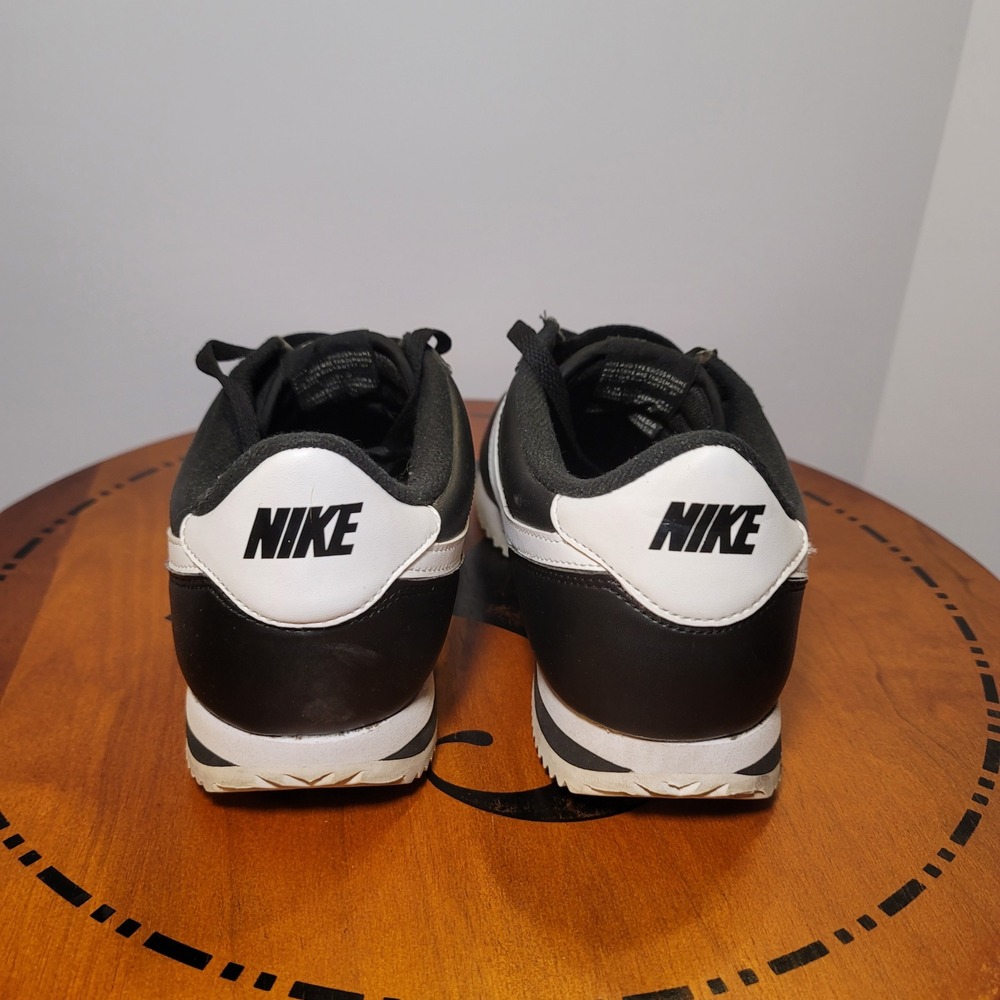 Nike Cortez Basic Black White Sneakers Low Top 819719-012 Mens 9 - Picture 5 of 11